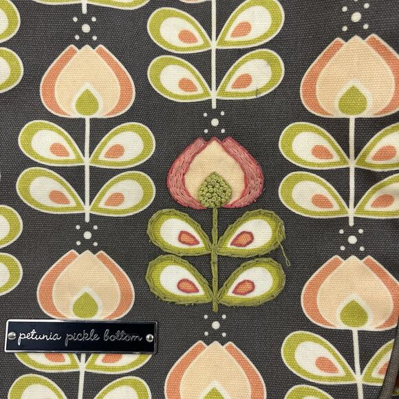 Petunia Pickle Bottom Boxy Backpack Diaper Bag Oslo in Bloom Boho Floral Retro - Picture 2 of 11